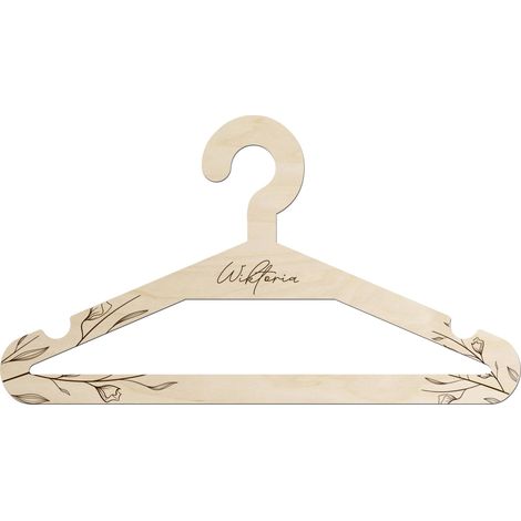 Appendiabiti in legno per bambini, personalizzato con il nome del bambino. (1/3)