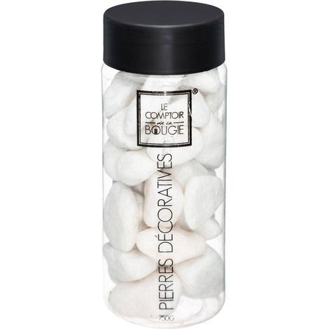 Grandes pierres décoratives PIERRE DÉCO, 750 g, blanc