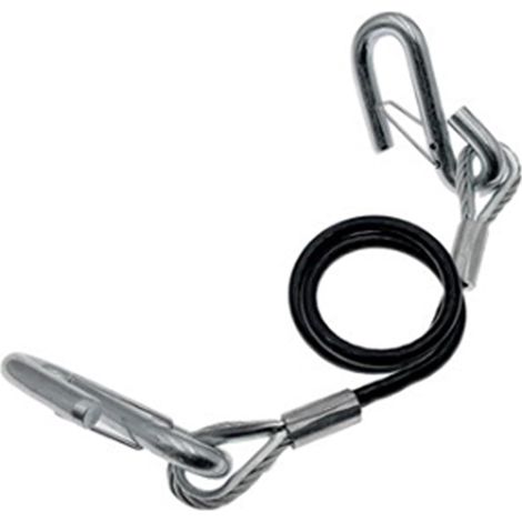 Câble de Remorquage  Sangle de Remorquage Camion  Âme Renforcée en Acier Haute Résistance 70 cm avec Crochet en S Galvanisé pour Remorque Voiture Camping-Car (1/5)
