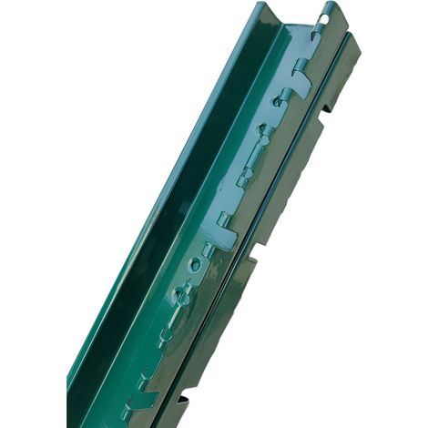 Poteau à sceller en H 4pcs vert 1m60 pour grillage rigide (1/5)