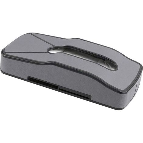 Organisateur de pare-soleil de voiture, support de boîte à mouchoirs, insertion de cartes de voiture, porte-serviettes en papier de voiture en cuir PU, étui de rangement pour tableau de bord de voitu, (1/3)