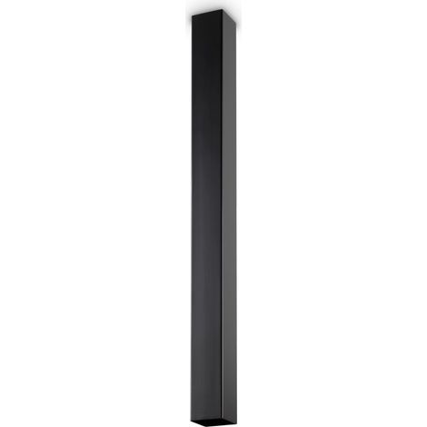 Ideal Lux SKY - Lámpara de techo para montaje en superficie interior 1 luz negra larga, GU10