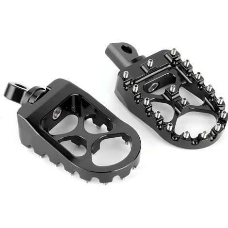 Universelle Motorrad-Fußraste, 10 mm Einbaudurchmesser, CNC-gefräste Aluminiumlegierung, passend für DynaBlack (1/5)