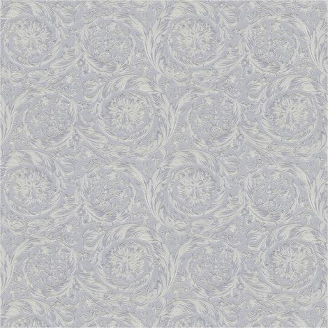 Exclusive luxury wallpaper wall Profhome 366924 non-woven wallpaper textured with ornaments shiny silver grey 7.035 m2 (75 ft2) (1/5)