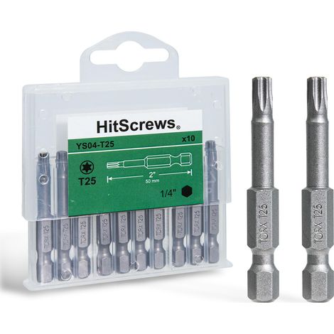 Embouts Visseuse Torx T25 50mm -10 Pièces (1/5)