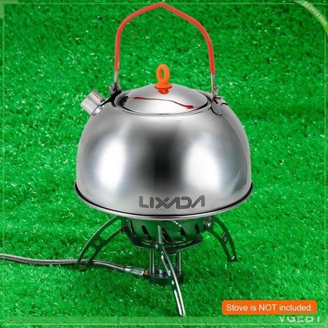 Bouilloire à thé de camping - FAFEICY - 0,6 L - Acier inoxydable - Poignée repliable - Poids 138 g (1/5)