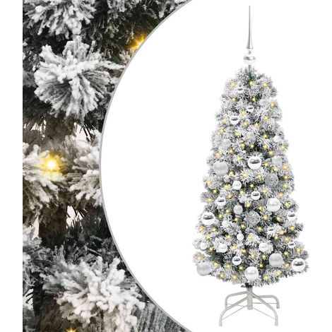 Sapin de Noël，Arbre de Noël Artificiel à Branches Articulées 120 cm CFW92004 (1/5)