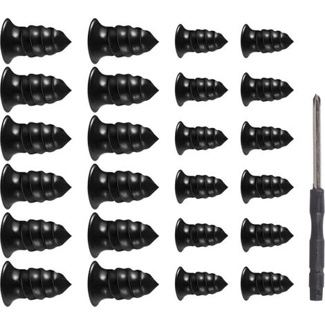 Clavos, tornillos, tapones de goma y herramientas para reparar neumáticos. (1/2)