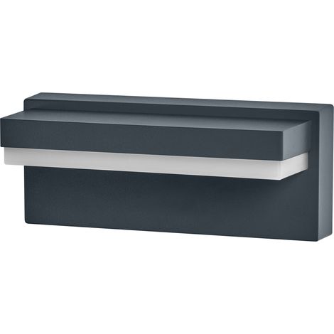 OSRAM Applique murale LED Endura Style Robust, 12 W, blanc chaud 3 000 K, 1 000 lm, IP54, aluminium gris foncé (1/4)
