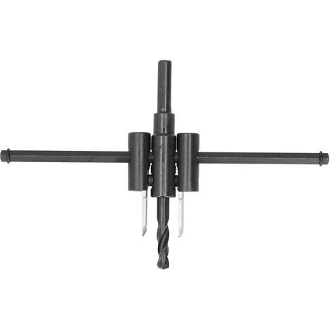 Scie cloche réglable 30-200mm, trépan circulaire à trous pour bois, kit perceuse à bois, outil de bricolage rond (1/5)