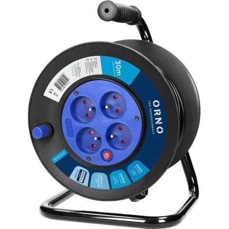 Enrouleur de câble rallonge 4 prises 3x1 30 m OR-AE-13300/30M