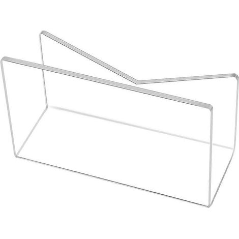 Organiseur de courrier portable en acrylique avec support pour enveloppes transparentes. (1/5)
