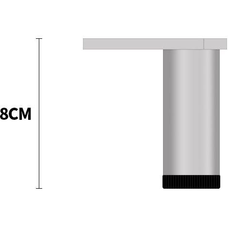 TAISHENGDA-Pieds de meuble réglables en aluminium, pieds pour meuble cuisine salle de bain hauteur 8 cm,paquet de 4 pièces (1/5)