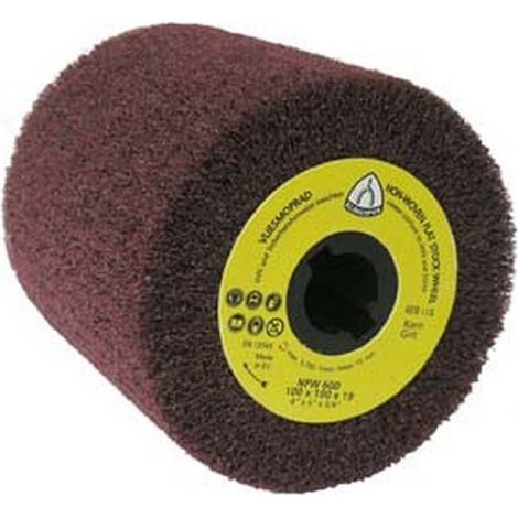 Rueda de láminas NFW 600 de no tejido, grado de finura : medio, Ø x altura 100 x 100 mm, velocidad máx. 3700 tr/mn