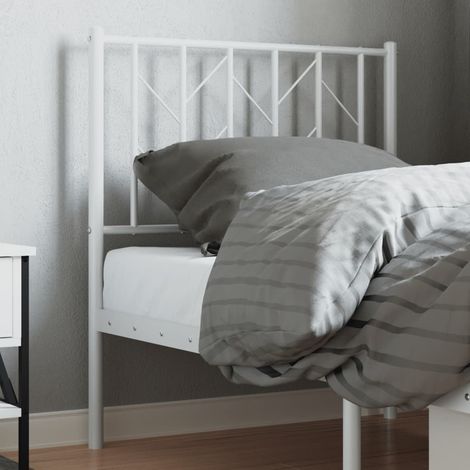 Ersatz-Kopfteil Metall Weiß 75 cm