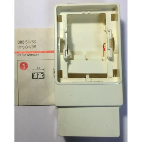 Legrand – Support pour interrupteur et prise 30355 – Dimensions 20/32/40 x 12.5 mm – Indice de protection IP40 – Blanc cassé