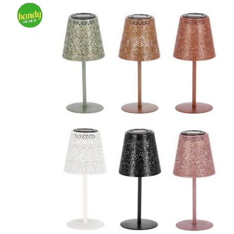Lampada solare Patricia in acciaio e polipropilene per uso interno ed esterno -Verde