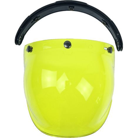 Visière anti-vent à bulles à 3 boutons-pression pour casque de moto Biltwell Gringo&Bonanza