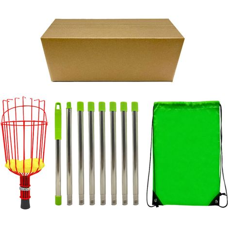 PANIER DE CUEILLETTE DE FRUITS OUTIL DE CUEILLETTE DE FRUITS RÉGLABLE POUR UN JARDINAGE EFFICACE DE CUEILLETTE DE FRUITS (3,2 m (1/5)
