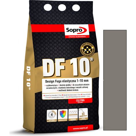 Malta per fughe Sopro DF10 grigio sabbia 18 4kg 1055A (1/5)
