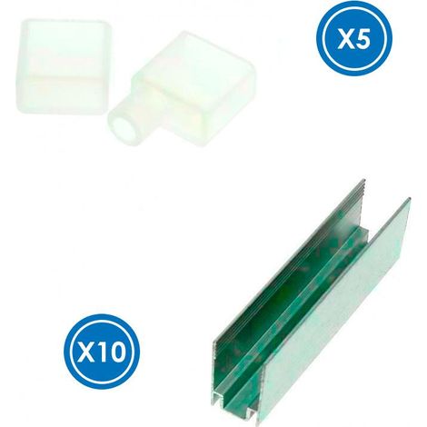 IluminaShop - Pack Tapones y Grapas para Funda de Silicona Rectangle