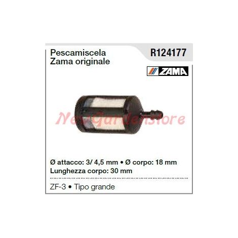 WALBRO flycatcher para motosierra ZF-3 tipo grande R124177