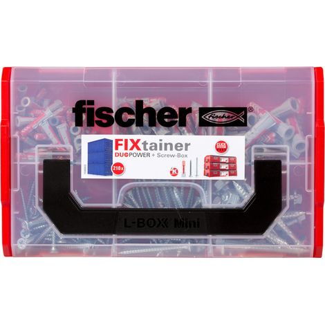Assortiment de Vis et Cheville FISCHER FIXTAINER-10 pièces