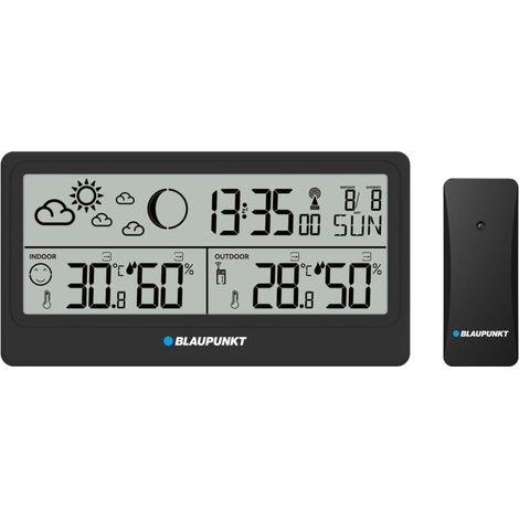 Estación meteorológica Blaupunkt WS20BK negra precisa y conectada (1/3)