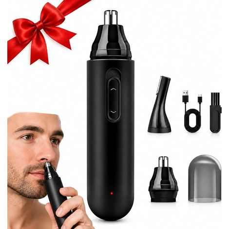 Nasen- und Ohrhaartrimmer für Männer, USB-wiederaufladbarer Nasenhaartrimmer, IP67 (1/5)