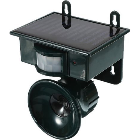 Repelente de aves, repelente ultrasónico de animales, repelente solar para palomas y pájaros, repelente ultrasónico con detector de movimiento PIR para balcones y ventanas. (1/5)