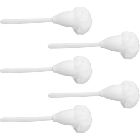5 brosses WC, nylon/PP, blanc, pour WC et salle de bain (1/5)