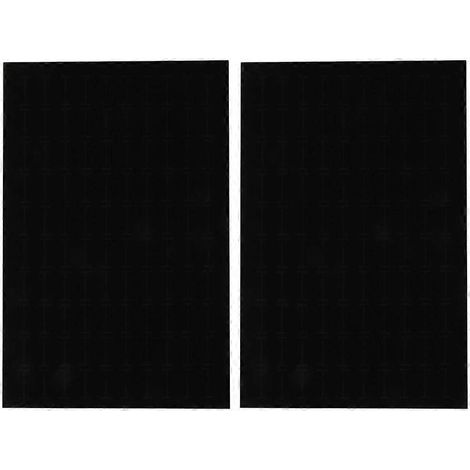 Set mit 2 Schaumstoffeinlagen für Schmuck- und Ohrringkästchen, Schutz für kleine Gegenstände. – 28,00 x 18,00 x 1,20 cm – Schwarz (1/3)