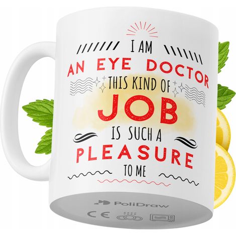 Lustige Kaffee- oder Teetasse mit witzigem Textdesign für Augenärzte – ideal für Geburtstage, Namenstage, Feiertage und besondere Anlässe. Hochwertige Tasse für Zuhause, Büro und Arbeit. Farbe: Weiß, 