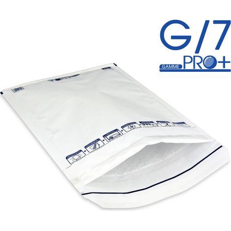 Lot de 10 Enveloppes à bulles PRO BLANCHES G/7 format 230x335 mm (1/4)