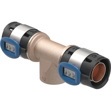 Tee FlowFit filettatura femmina - DN. 15 - Ø 20 x 20 mm x Rp. 1/2'' - GEBERIT - 620.151.00.1