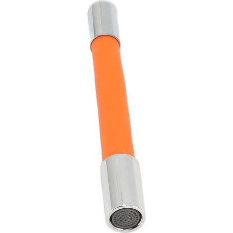 Rallonge de robinet avec buse aérateur, flexible en cuivre pour évier de cuisine, orange, 20 cm, étanche (1/5)