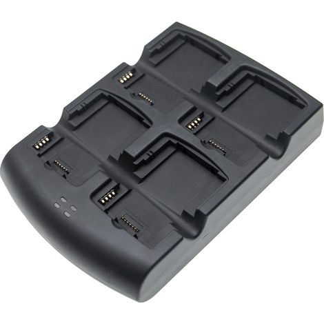 vhbw 4-fach Ladestation Ersatz für Symbol BTRYMC30LA, BTRY-MC31KAB02 für Mobiler Computer Barcode Scanner - Schwarz