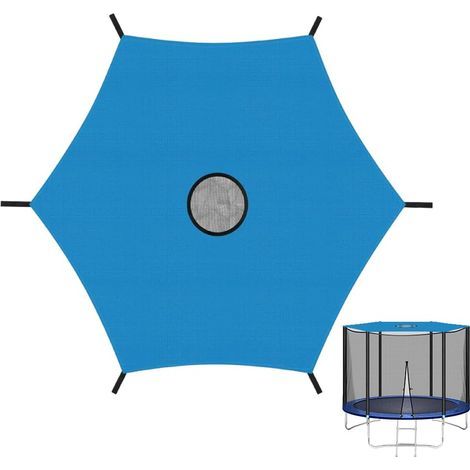 Accessoires pour Trampolines Trampoline Sunshield 6inch Sunshield for 6-Bar Trampoline Waterproof and UV Resistant (1/4)