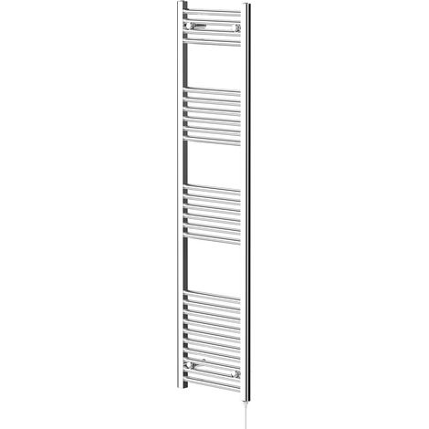 Wholesale Domestic Pizarro Chrome 1600mm x 400mm Straight Electric Heated Towel Rail (1/5)