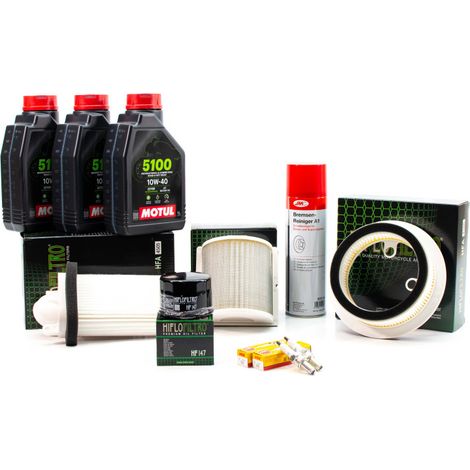 Kit Entretien Révision pour YAMAHA XP 500 TMAX de 2007 - Huile MOTUL 5100 10w40 3L