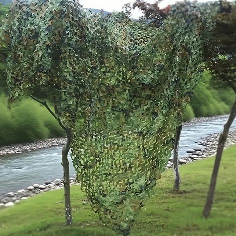 Filet d'ombrage solaire pour cour extérieure, filet camouflage, filet d'ombrage épaissi pour cour, 78,74x118,11 pouces (1/5)