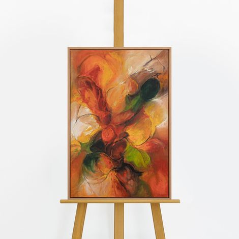 Gemälde Herbsttanz Rahmen Eichefarben 60x40 cm (1/5)