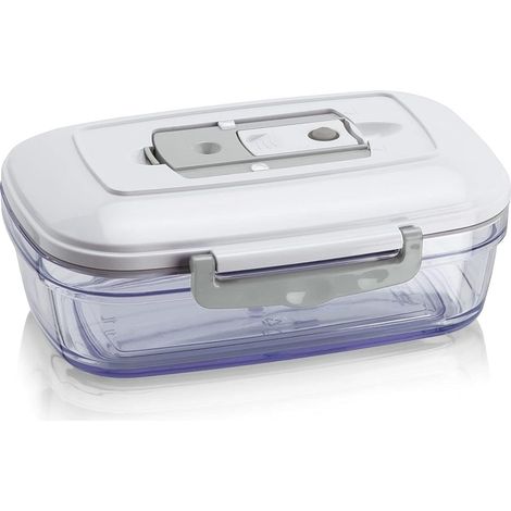 Boîte de Conservation Sous Vide pour Aliments Family, Hermétique, avec Couvercle, pour Conservation, Lavable au Lave-vaisselle, Capacité 1 L, Sans BPA (1/5)