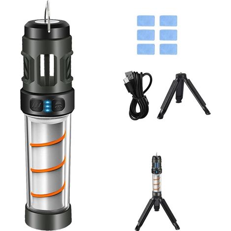 Répulsif anti-moustiques étanche pour le camping, avec lampe torche et batterie externe, répulsif anti-moustiques portable pour le camping (1/5)