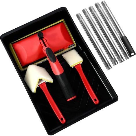 Applicateur de Peinture de 7 Pouces pour Murs et Plafonds D'Angle Kit de Tampon de Peinture de Décoration pour Peintre pour Bordures D'Angle de Mur (1/4)