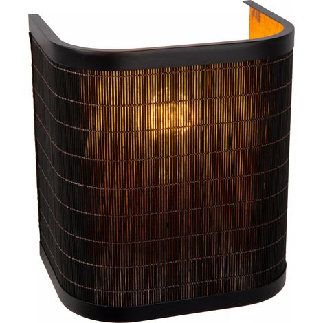 Applique da parete TAGALOG rattan nero 1xE27 40W Lucide (1/4)