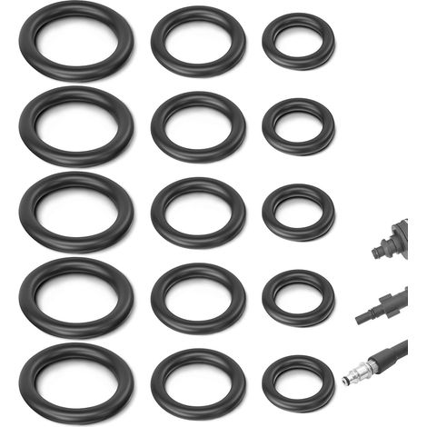 Pressure Washer Gaskets Pressure Washer O-Ring Gasket for AQT Pressure Washer Gasket Kit 15 Pcs Automation 247 Car Washing Machine Quick Connector Washer Gun (1/5)