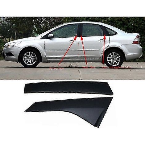 Garnitures de montants de porte avant et arrière, panneaux de garniture triangulaires de vitre arrière pour Ford Focus 2 (2005-2011) (1/5)