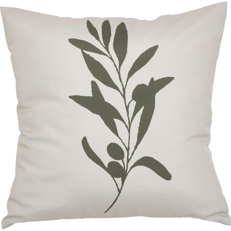 Housse de coussin extérieur olivier Vert foncé 40x40 cm (1/4)