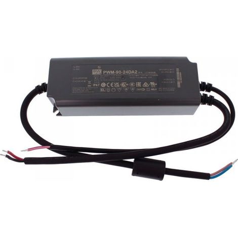 MW MEAN WELL PWM-90-24DA2 Alimentatore Led Dimmerabile DALI e DALI-2 90W 24V 3,75A IP67 Input 220V e 110V